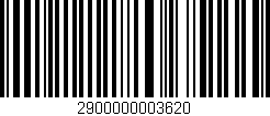 Código de barras (EAN, GTIN, SKU, ISBN): '2900000003620'