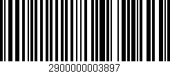Código de barras (EAN, GTIN, SKU, ISBN): '2900000003897'