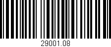 Código de barras (EAN, GTIN, SKU, ISBN): '29001.08'