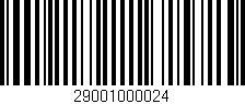 Código de barras (EAN, GTIN, SKU, ISBN): '29001000024'