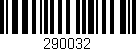 Código de barras (EAN, GTIN, SKU, ISBN): '290032'