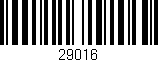 Código de barras (EAN, GTIN, SKU, ISBN): '29016'