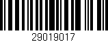 Código de barras (EAN, GTIN, SKU, ISBN): '29019017'