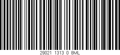 Código de barras (EAN, GTIN, SKU, ISBN): '29021_1313_0_8ML'