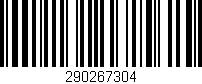 Código de barras (EAN, GTIN, SKU, ISBN): '290267304'