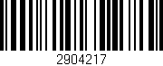 Código de barras (EAN, GTIN, SKU, ISBN): '2904217'