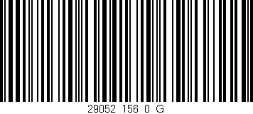 Código de barras (EAN, GTIN, SKU, ISBN): '29052_156_0_G'