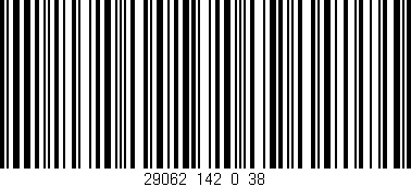 Código de barras (EAN, GTIN, SKU, ISBN): '29062_142_0_38'