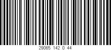 Código de barras (EAN, GTIN, SKU, ISBN): '29065_142_0_44'