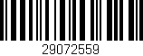 Código de barras (EAN, GTIN, SKU, ISBN): '29072559'