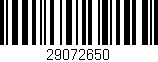 Código de barras (EAN, GTIN, SKU, ISBN): '29072650'