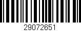 Código de barras (EAN, GTIN, SKU, ISBN): '29072651'