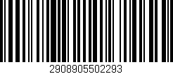 Código de barras (EAN, GTIN, SKU, ISBN): '2908905502293'