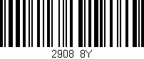 Código de barras (EAN, GTIN, SKU, ISBN): '2908/8Y'
