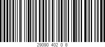 Código de barras (EAN, GTIN, SKU, ISBN): '29090_402_0_8'