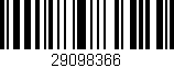 Código de barras (EAN, GTIN, SKU, ISBN): '29098366'