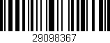 Código de barras (EAN, GTIN, SKU, ISBN): '29098367'