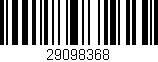 Código de barras (EAN, GTIN, SKU, ISBN): '29098368'