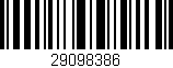 Código de barras (EAN, GTIN, SKU, ISBN): '29098386'