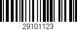 Código de barras (EAN, GTIN, SKU, ISBN): '29101123'