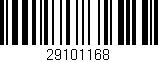 Código de barras (EAN, GTIN, SKU, ISBN): '29101168'