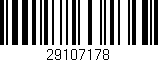 Código de barras (EAN, GTIN, SKU, ISBN): '29107178'