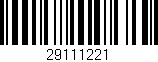 Código de barras (EAN, GTIN, SKU, ISBN): '29111221'