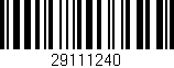 Código de barras (EAN, GTIN, SKU, ISBN): '29111240'