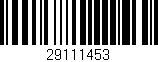 Código de barras (EAN, GTIN, SKU, ISBN): '29111453'