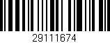 Código de barras (EAN, GTIN, SKU, ISBN): '29111674'