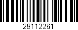 Código de barras (EAN, GTIN, SKU, ISBN): '29112261'