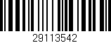 Código de barras (EAN, GTIN, SKU, ISBN): '29113542'