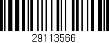 Código de barras (EAN, GTIN, SKU, ISBN): '29113566'