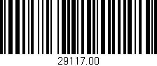 Código de barras (EAN, GTIN, SKU, ISBN): '29117.00'