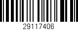 Código de barras (EAN, GTIN, SKU, ISBN): '29117406'