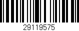 Código de barras (EAN, GTIN, SKU, ISBN): '29119575'