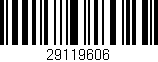 Código de barras (EAN, GTIN, SKU, ISBN): '29119606'