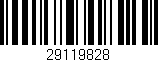 Código de barras (EAN, GTIN, SKU, ISBN): '29119828'