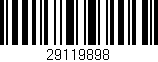 Código de barras (EAN, GTIN, SKU, ISBN): '29119898'