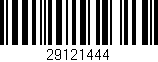 Código de barras (EAN, GTIN, SKU, ISBN): '29121444'