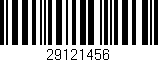 Código de barras (EAN, GTIN, SKU, ISBN): '29121456'