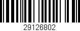 Código de barras (EAN, GTIN, SKU, ISBN): '29126802'