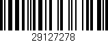 Código de barras (EAN, GTIN, SKU, ISBN): '29127278'