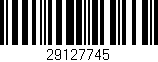 Código de barras (EAN, GTIN, SKU, ISBN): '29127745'