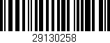 Código de barras (EAN, GTIN, SKU, ISBN): '29130258'