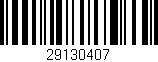 Código de barras (EAN, GTIN, SKU, ISBN): '29130407'