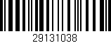 Código de barras (EAN, GTIN, SKU, ISBN): '29131038'