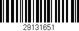 Código de barras (EAN, GTIN, SKU, ISBN): '29131651'