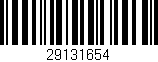Código de barras (EAN, GTIN, SKU, ISBN): '29131654'