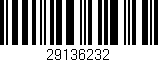Código de barras (EAN, GTIN, SKU, ISBN): '29136232'
